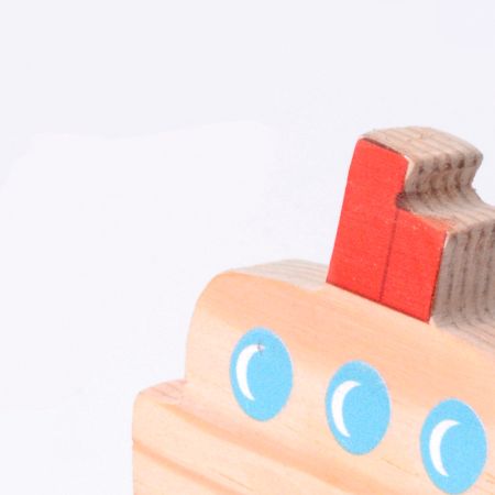 Handcrafted Pine Wood Ship Knob